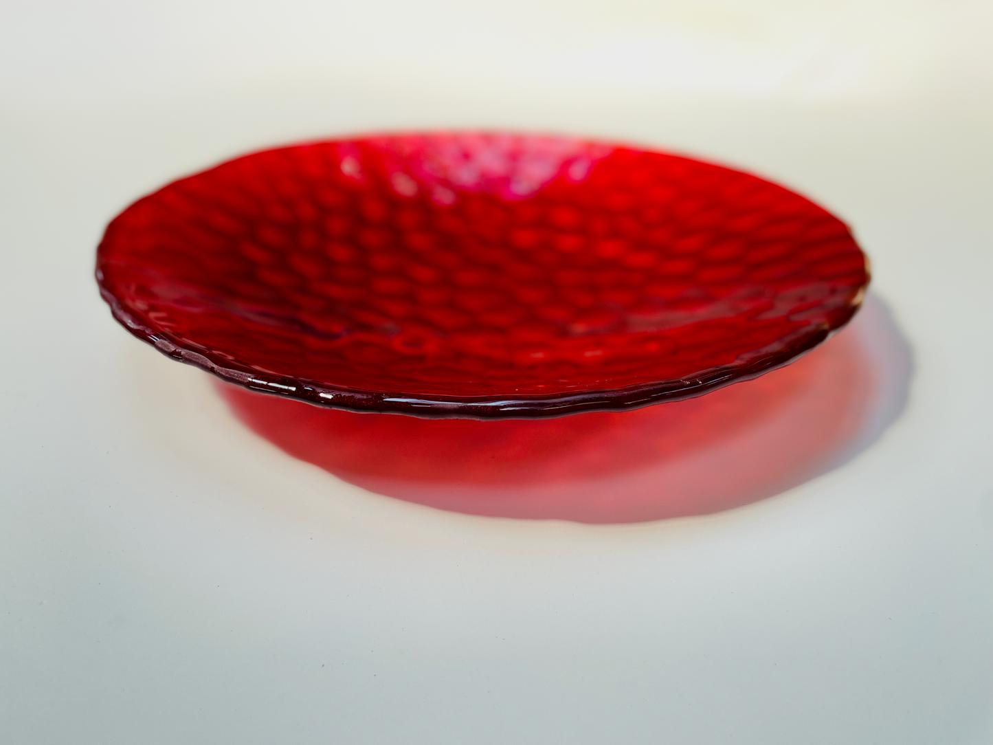 KRYT large bowl d40 cm structured metallic red
