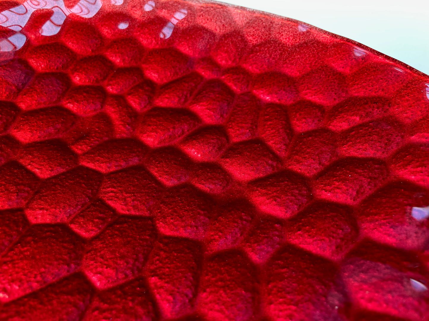 KRYT large bowl d40 cm structured metallic red