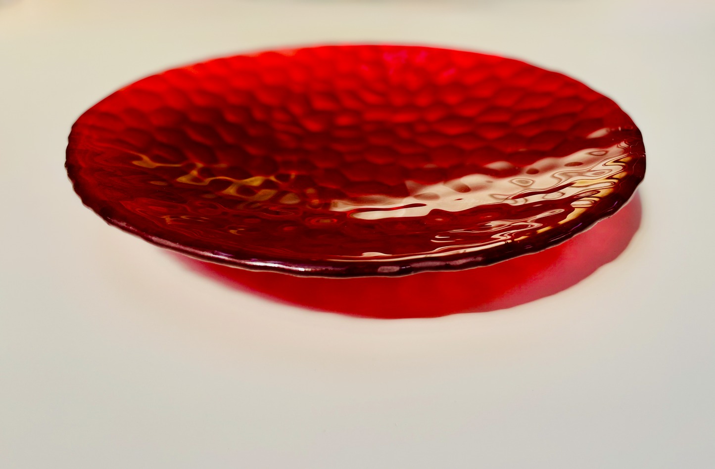 KRYT large bowl d40 cm structured metallic red