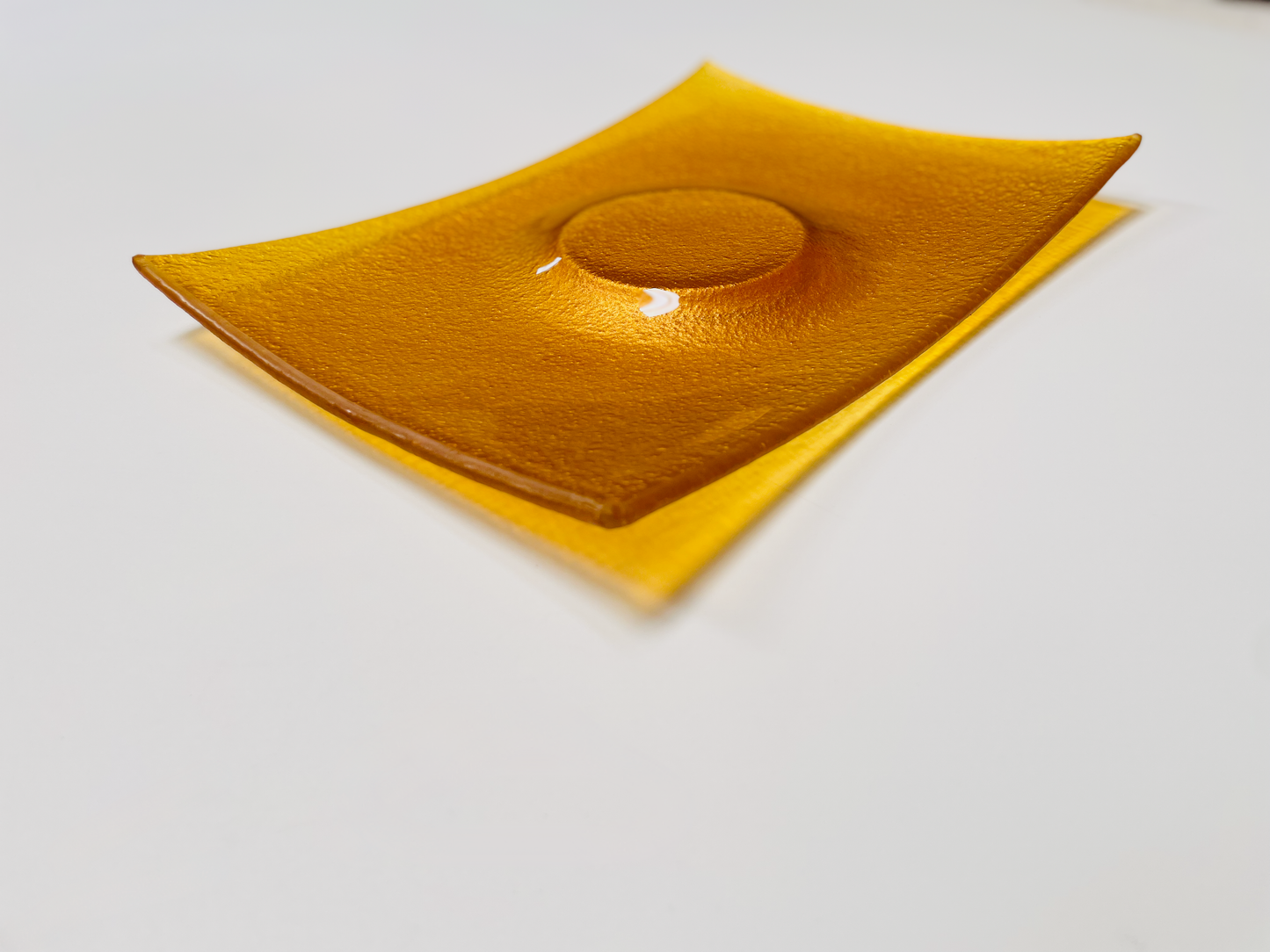 PROVINO camembert serving plate 30 x 22 cm with golden decoration