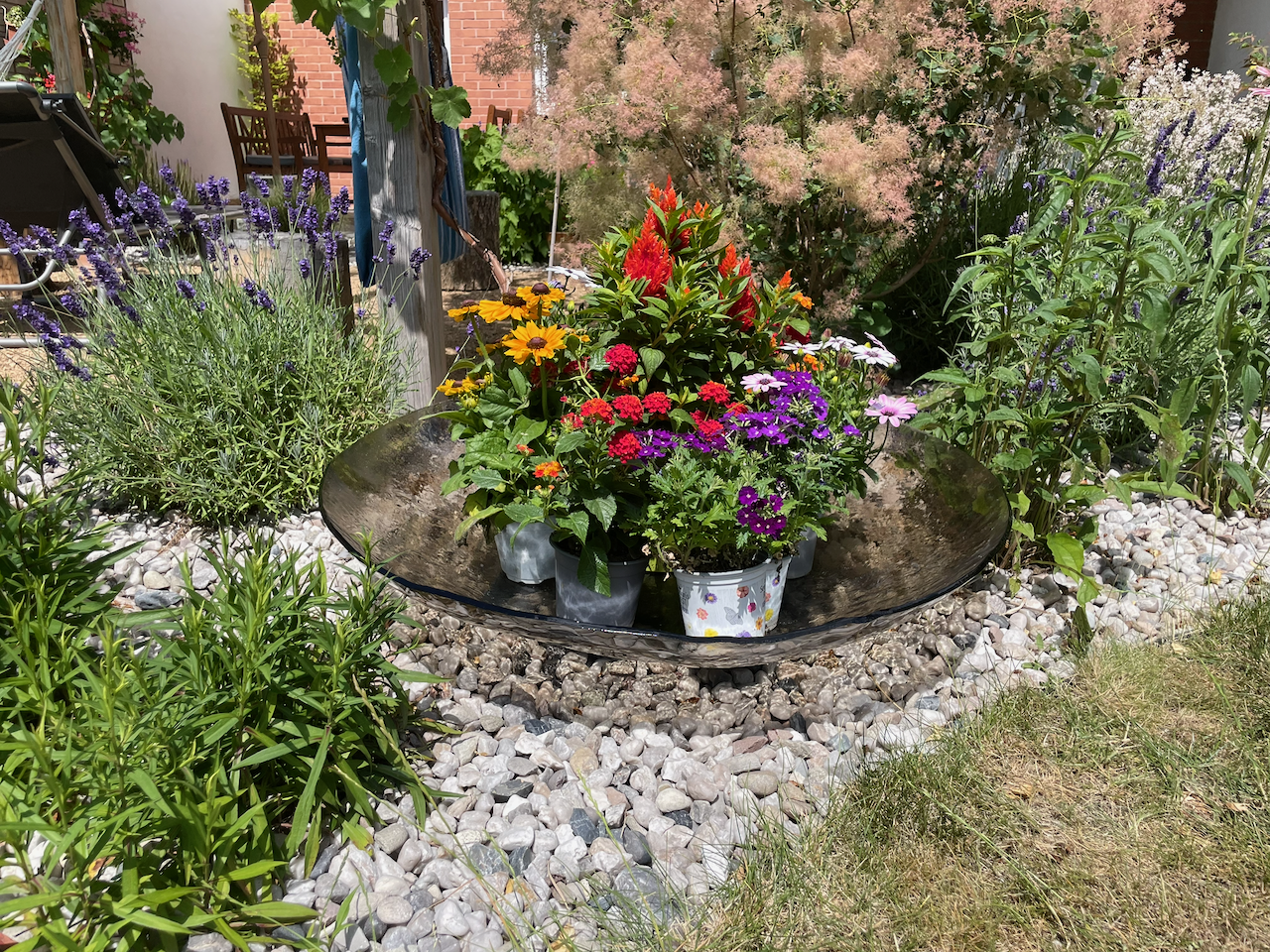 COMO Glasgarten runde Bio-Schale D80 cm